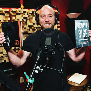Traver Boehm recording the Today I Rise Audiobook